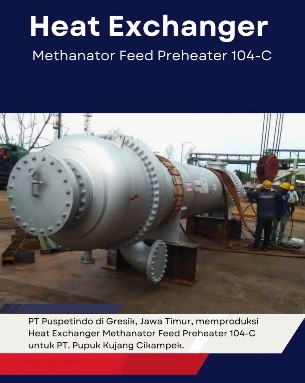 Heat Exchanger Methanator Feed Preheater 104-C